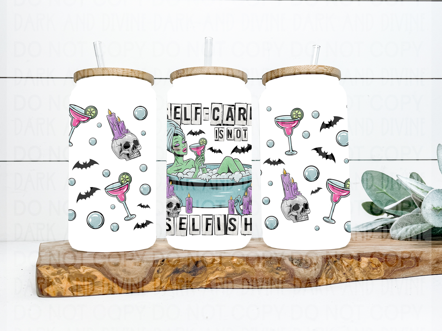 Self care UV Glass Can Wrap