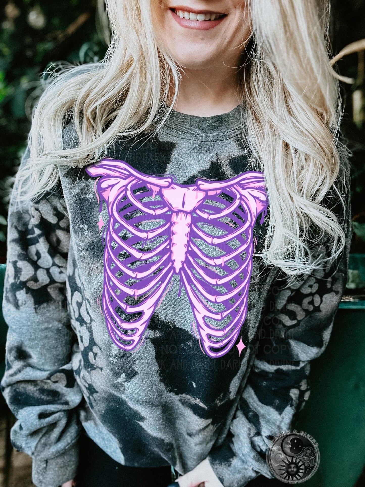PinkPurple Ribcage RTS- DTF