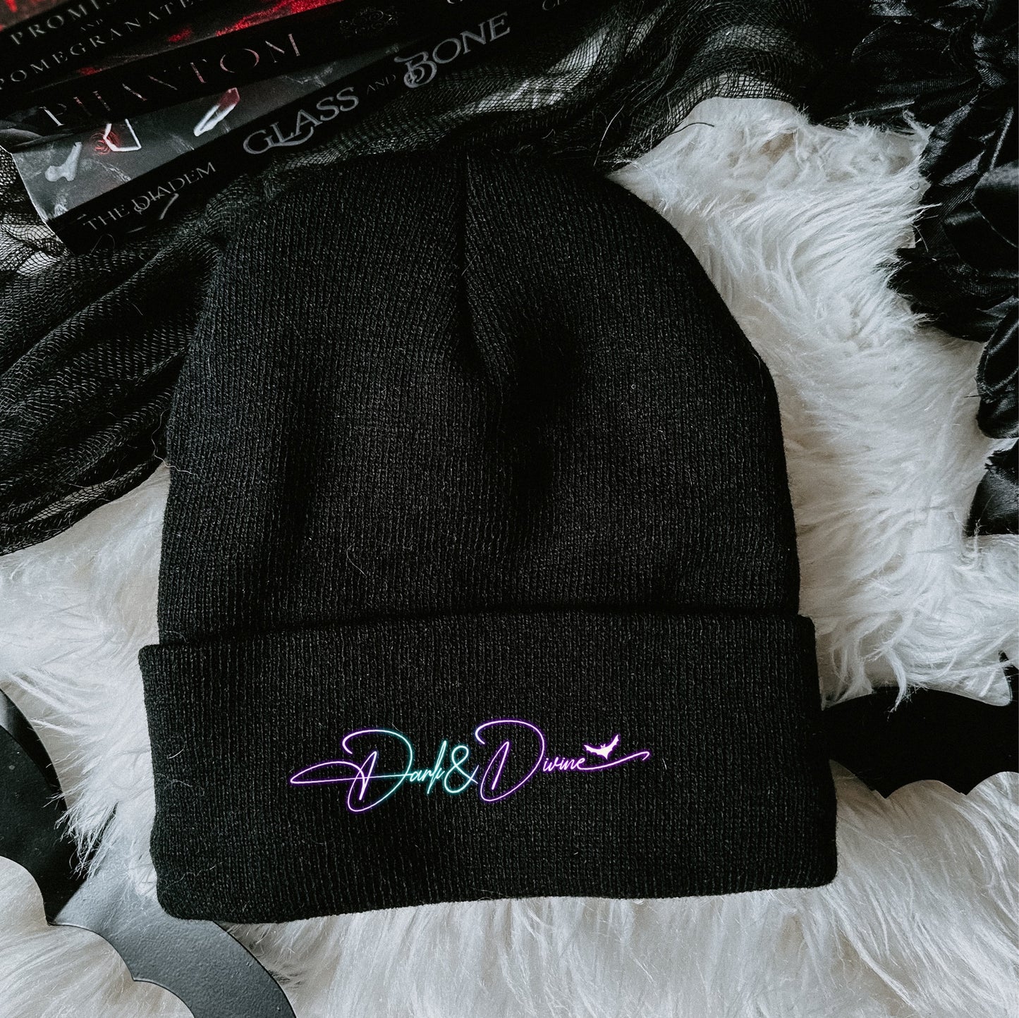 BLACK BEANIE MOCK UP -DIGITAL DOWNLOAD