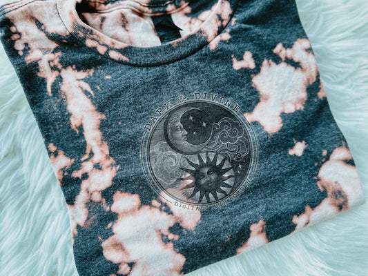 BLEACHED DARK HEATHER MOCK UP -DIGITAL DOWNLOAD