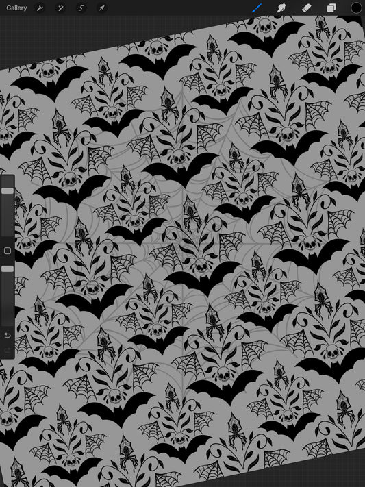 Bat Damask SEAMLESS-DIGITAL DOWNLOAD