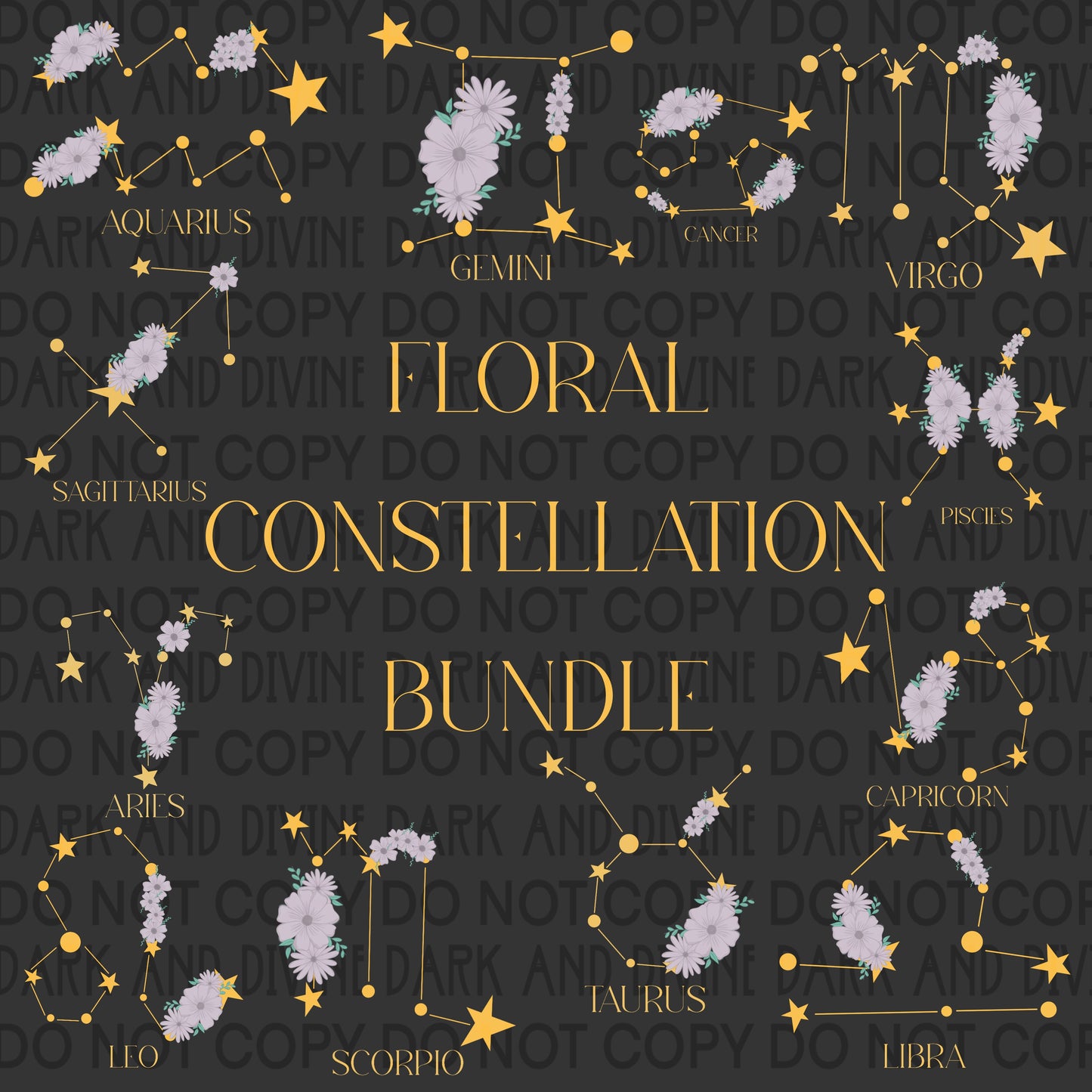 Floral Constellation Bundle-DIGITAL DOWNLOAD